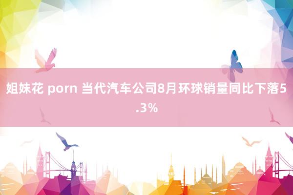   姐妹花 porn 当代汽车公司8月环球销量同比下落5.3%