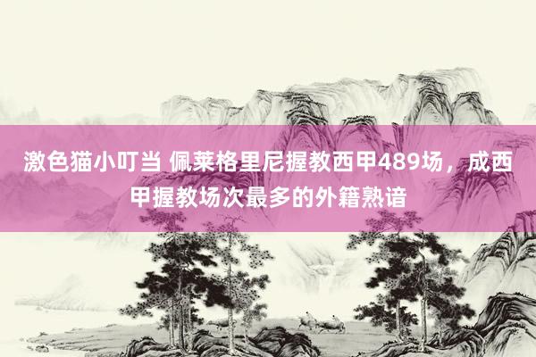   激色猫小叮当 佩莱格里尼握教西甲489场，成西甲握教场次最多的外籍熟谙