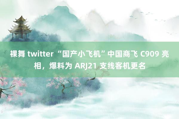   裸舞 twitter “国产小飞机”中国商飞 C909 亮相，爆料为 ARJ21 支线客机更名