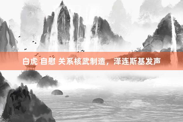   白虎 自慰 关系核武制造，泽连斯基发声