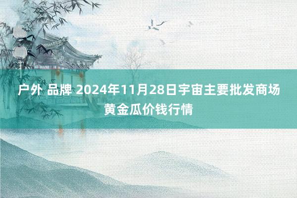   户外 品牌 2024年11月28日宇宙主要批发商场黄金瓜价钱行情