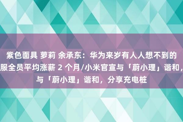 紫色面具 萝莉 余承东：华为来岁有人人想不到的居品/京东客服