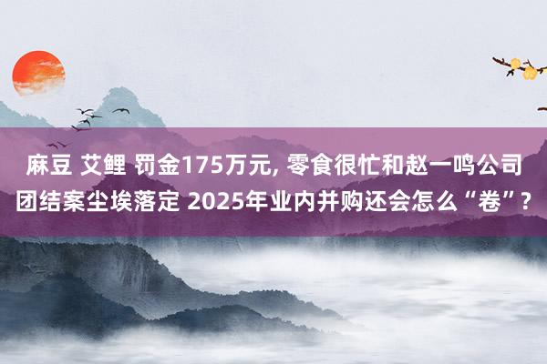 麻豆 艾鲤 罚金175万元, 零食很忙和赵一鸣公司团结案尘埃